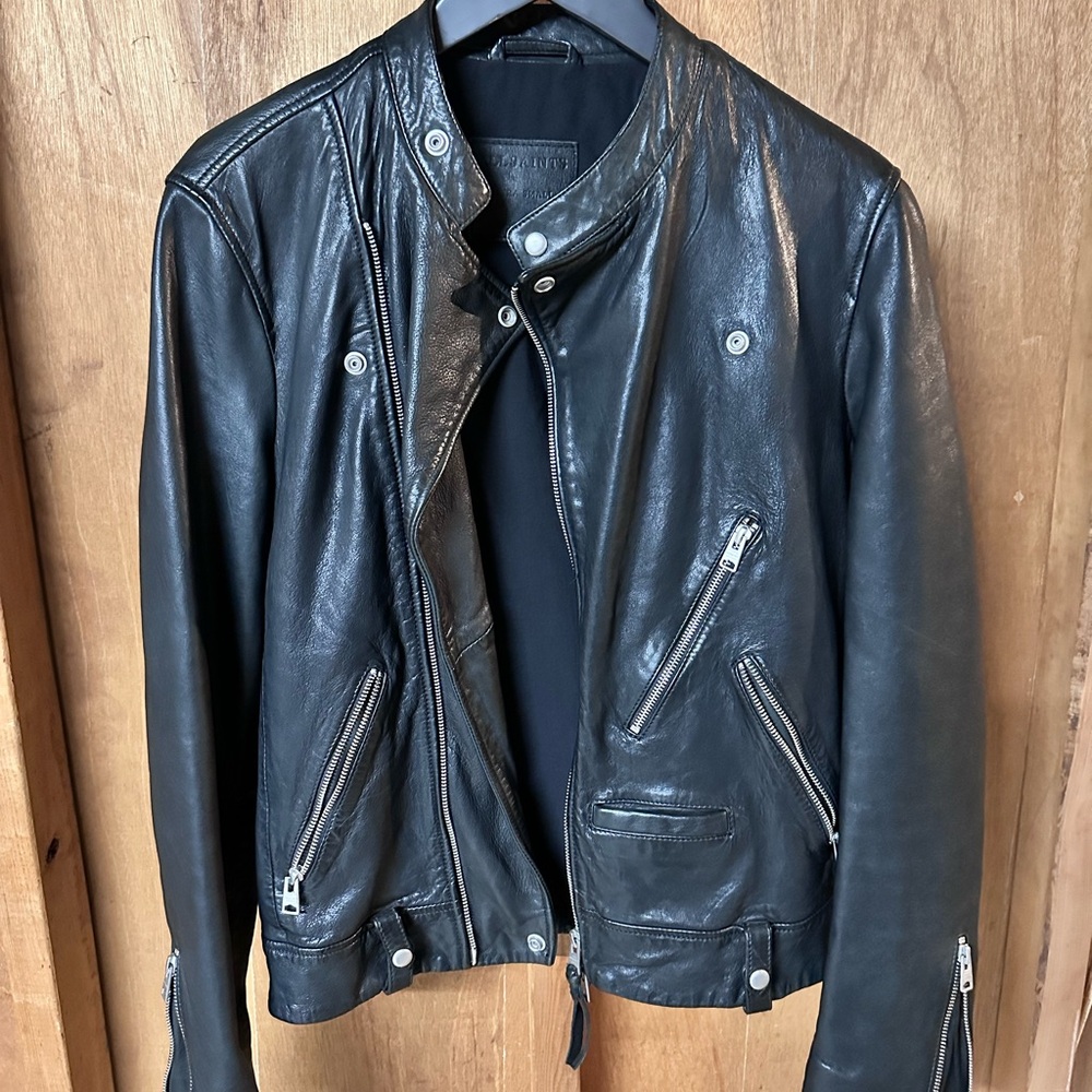 Men's Black Leather Jacket